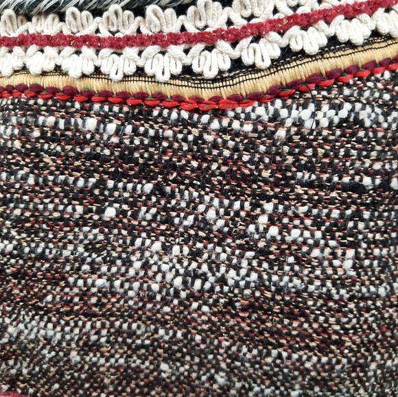 Zara Woman Tweed Embroidered Bohemian Mini Skirt Size Small Women's - Picture 9 of 14